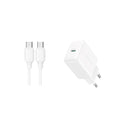 Joyroom JR-TCF20 PD 20W Charger White EU +C to to  Lightning Cable 1m