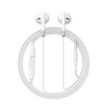 Joyroom JR-EW01 Wired Series Half In-Ear Earphones – White