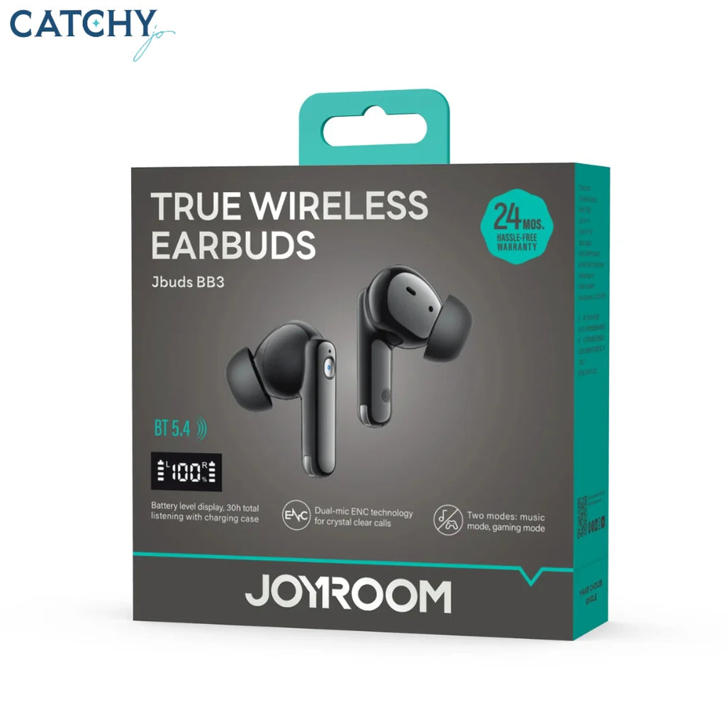 سماعات أذن لاسلكية JOYROOM JR-BB3 - 30 ساعة من التشغيل وصوت نقي