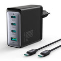 JOYROOM JR-TCG04 100W 3C1A Fast Charger-Black+100W C to C Cable 1.2m-Black -EU