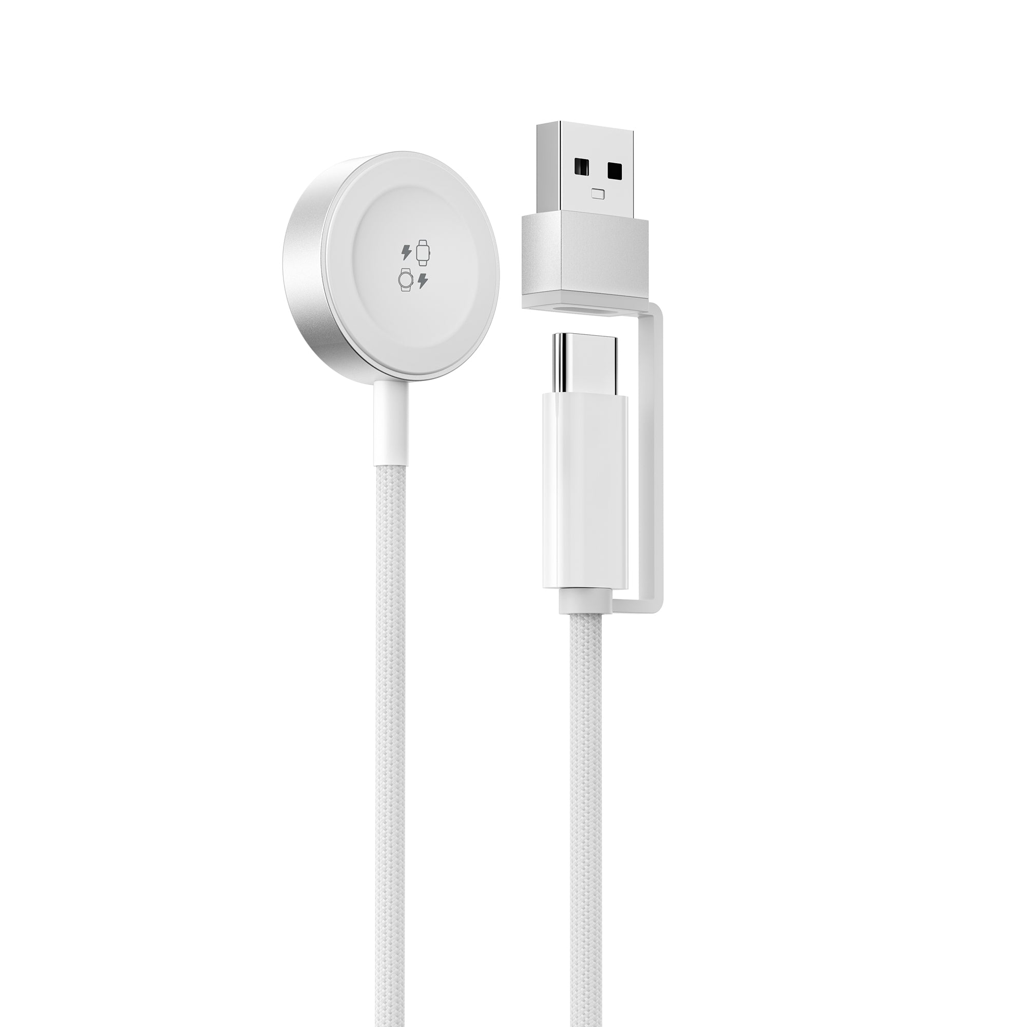 WiWU Wi-M9 Wireless Charger for Apple Watch & Samsung Galaxy Watch – Magnetic USB-C Portable Smartwatch Charger