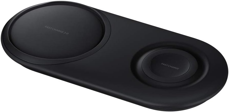 Samsung Wireless Charger Duo Fast Charge Stand & Pad – Qi Dual Wireless Charger for Samsung Galaxy & iPhone