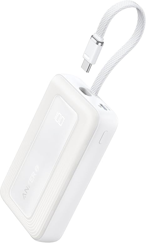 Anker Zolo Power Bank 10000mAh 30W with Built-in USB-C Cable