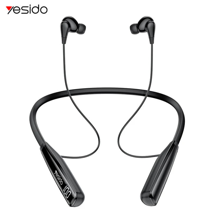 YESIDO YSP22 LED Indicator Necklace Wireless Earphone – Black