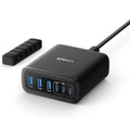 Anker Charger 112W 6 Ports USB C Charger SG 3 Pin Plug USB Charger A2154k11 Black
