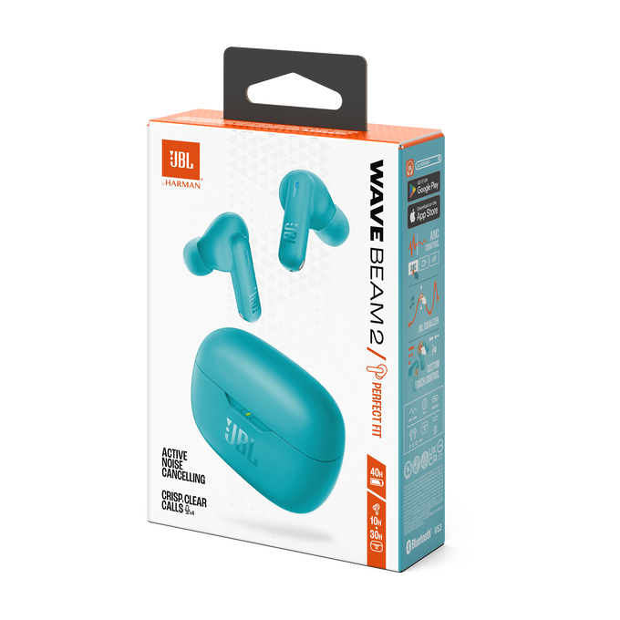 سماعات أذن لاسلكية JBL Wave Beam 2 داخل الأذن - صوت جهير عميق من JBL