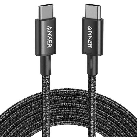 Anker type-C to type-C braided fast charging cable 6 ft length up to 60W – A8753H11