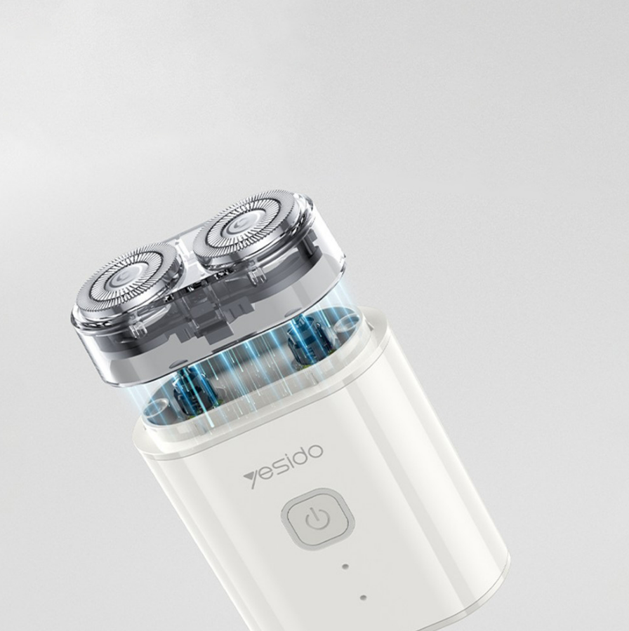 YESIDO MG20 Mini Electric Shaver – Portable USB Rechargeable Pocket Razor for Men, 10,000 RPM Motor, UV Disinfection