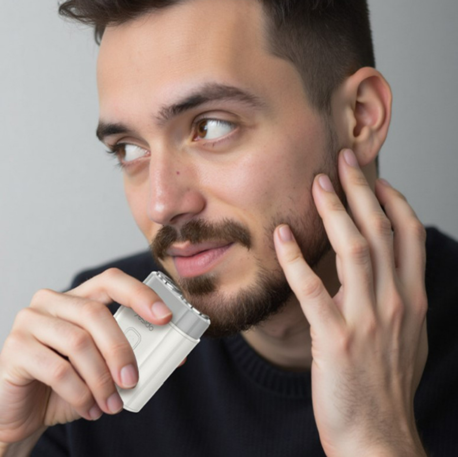 YESIDO MG20 Mini Electric Shaver – Portable USB Rechargeable Pocket Razor for Men, 10,000 RPM Motor, UV Disinfection