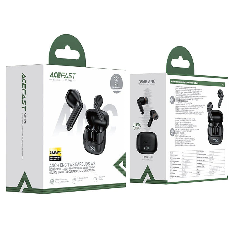 ACEFast W2 ANC TWS Wireless Earbuds – Active Noise Cancellation &amp; Hi-Fi Sound