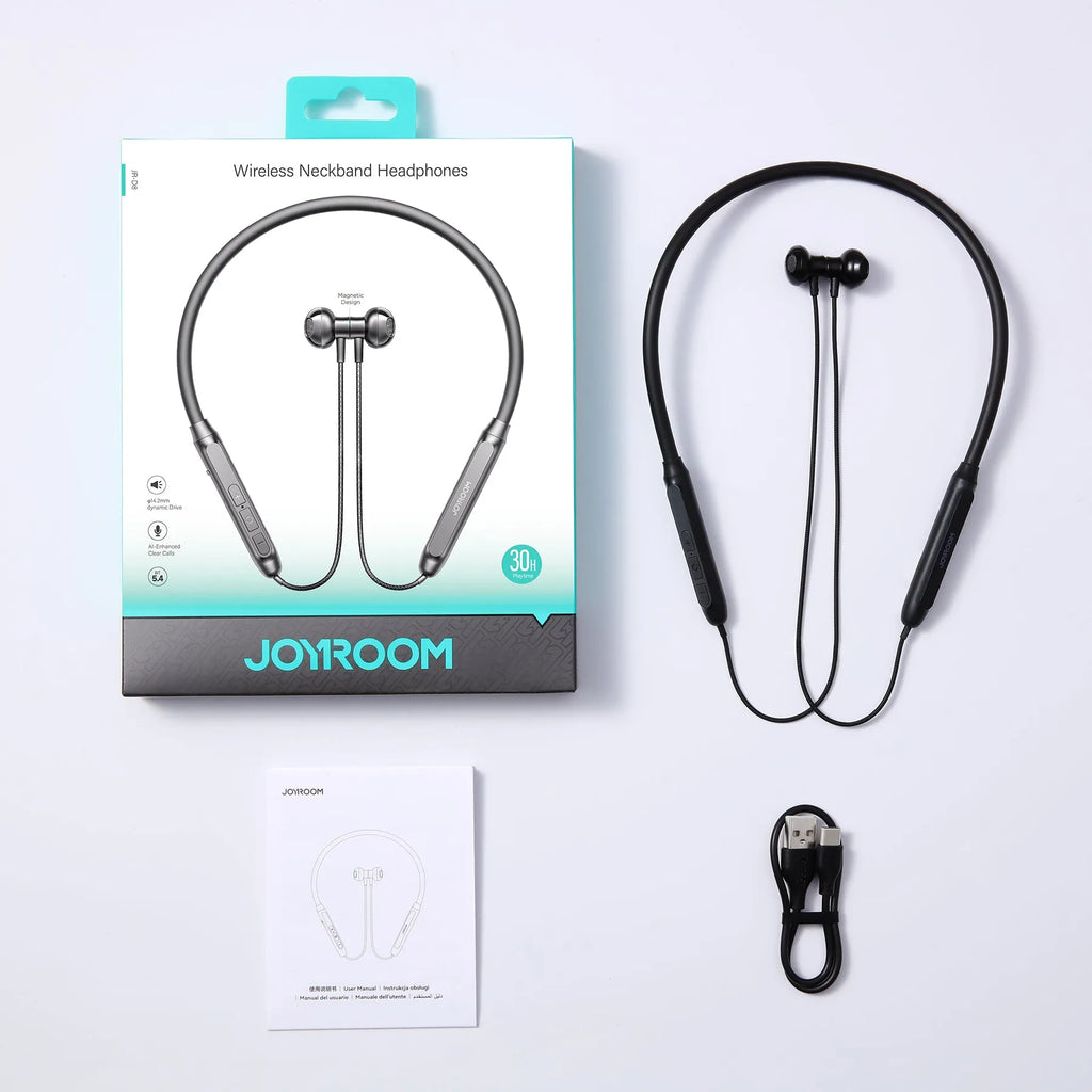 Joyroom JR-D8 Wireless Neckband Headphones – Black