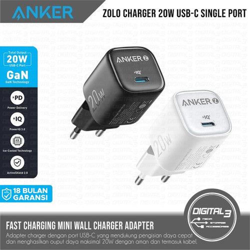 Anker Zolo 20W PD Fast Charger (Model A2699L21)