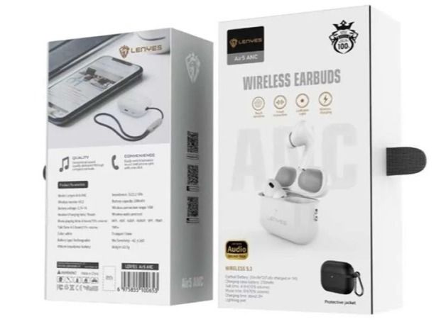 Lenyes AIR 5 ANC TWS Wireless Bluetooth Earphones – Hi-Fi Sound &amp; Smart Touch Control