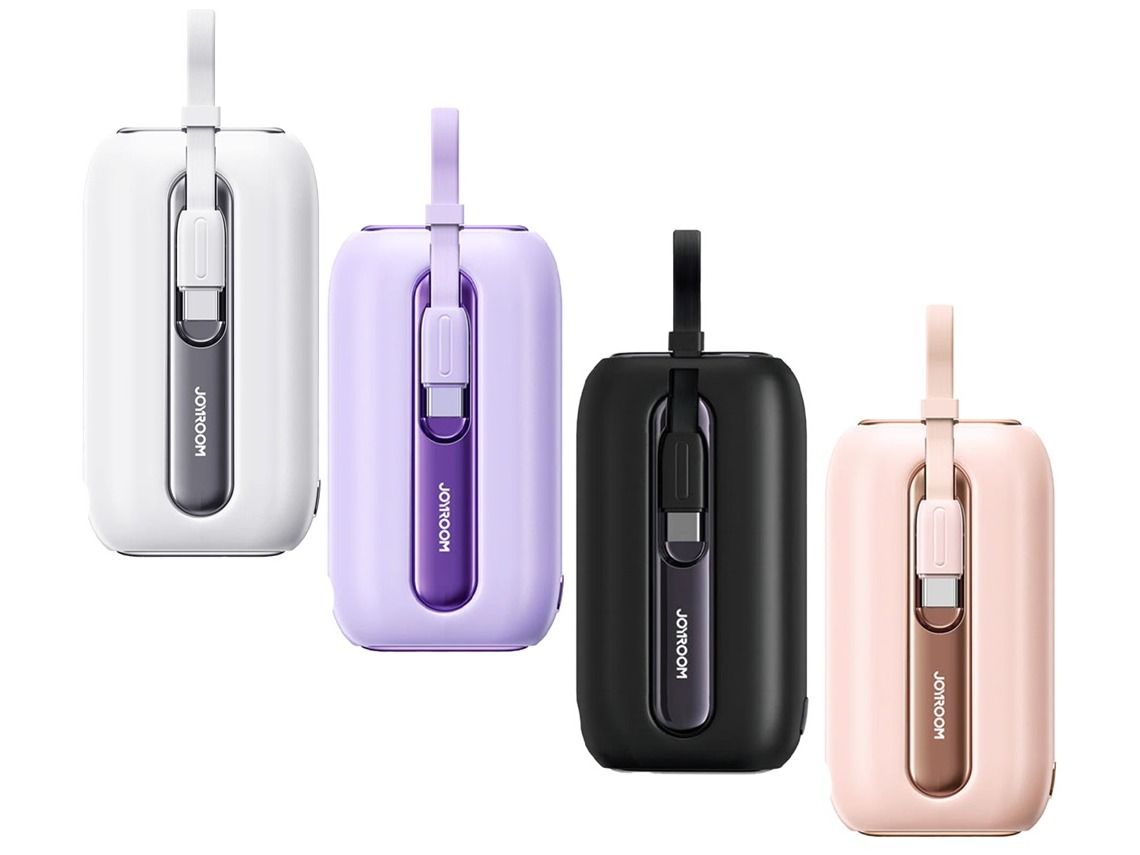 Joyroom Mini Power Bank With Build In Dual Cables 10000 Mah JR-L012